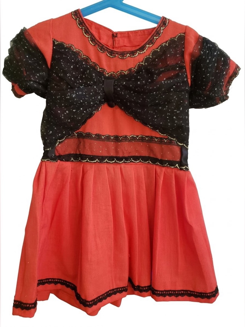 Custom Girl Kids Dress Inspired by Disney Minnie Mouse Approx Size 2T / 3T + Bag